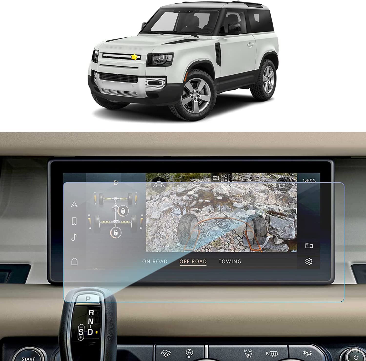 Land Rover Range Rover Navigation GPS Tempered Glass 2